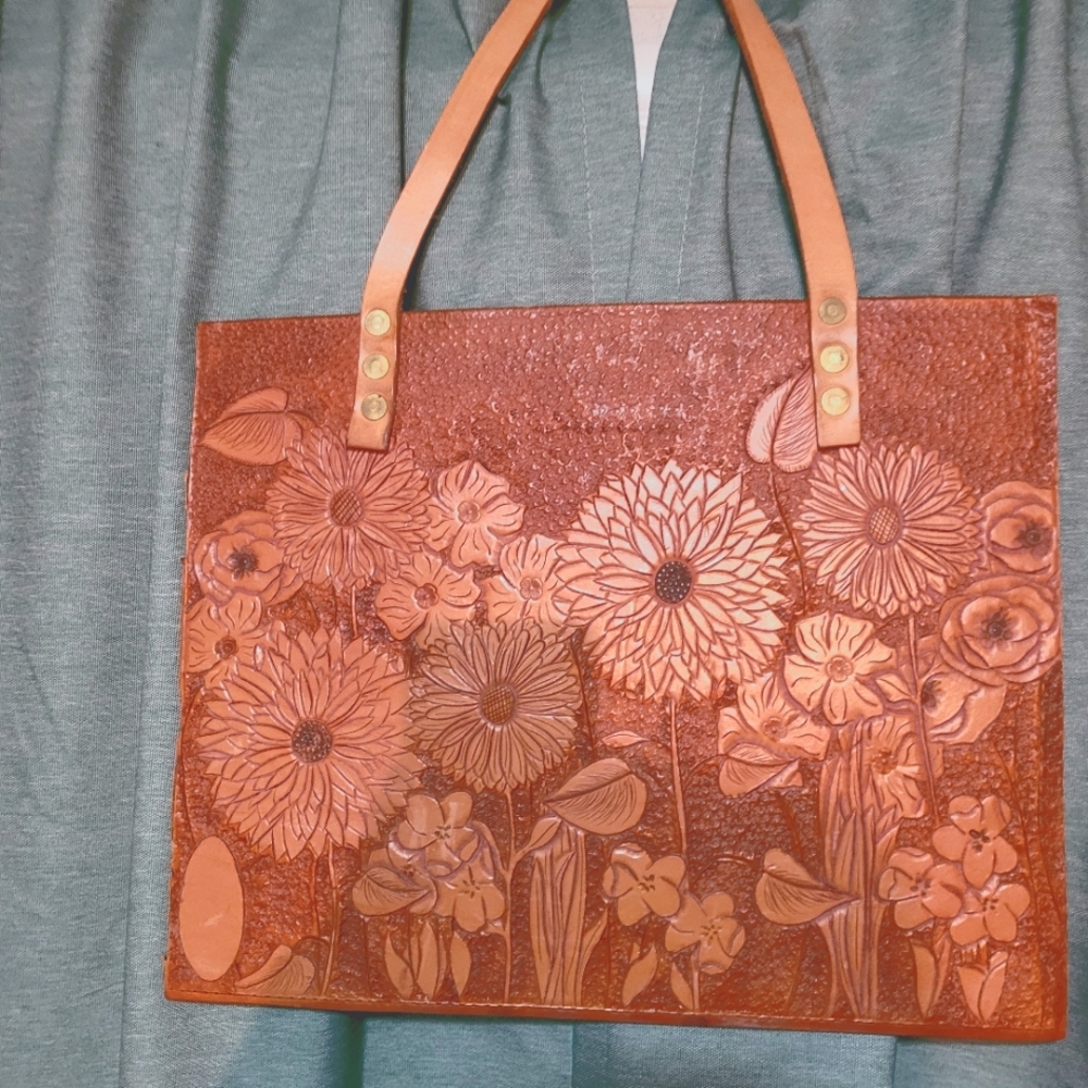 Leather wall hanging